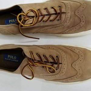 Men's Polo Ralph Lauren Vultan Sz10 Suede Sneckers
